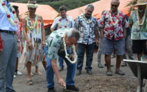 Première pierre pour la fourrière de la Punaruu