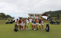 Les reines de beauté au Golf de Moorea