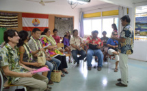 Nicole Bouteau rencontre les classes "patrimoine" de Raiatea