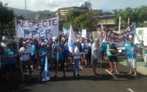 Grèves: plus de 700 manifestants réunis ce matin