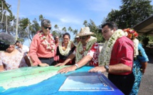 Inauguration de la plage publique de Tiahura à Moorea