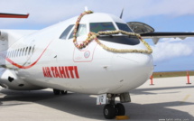 Le nouvel ATR d’Air Tahiti béni à Rurutu