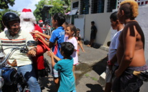 La chevauchée en Harley du Père Noël