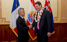 Le Président de la Polynésie française reçoit  le Secrétaire d’Etat australien aux affaires des îles du Pacifique