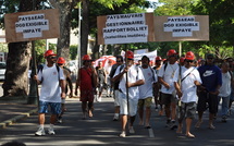 Manifestation des salariés de la SMPP Sogeba