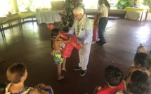 Les enfants du centre Te aho nui fêtent leur 13e Noël du coeur