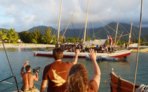 Fin du Tavaru 2011 pour Faafaite - depart de Kaua'i