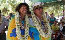 Visite officielle du Haut-Commissaire à Tikehau,  commune associée de Rangiroa