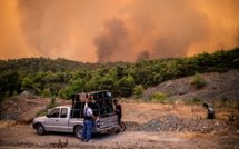 Grèce: important incendie sur l'île d'Eubée, 500 habitants évacués