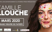 Camille Lellouche à Tahiti le 6 mars