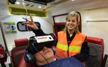 Chez les pompiers de Mayenne, la réalité virtuelle pour diminuer la douleur