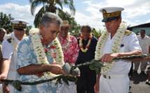 Inauguration de la salle omnisports "Tavae a Poheroa" à Heiri Faa'a par le Haut-Commissaire et le Président du Pays, maire de Faa'a