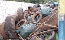 Nettoyage du lagon de Puna'auia :  9 Tonnes de déchets ou paroxysme de la bêtise humaine