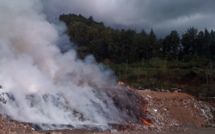 Incendie à la décharge municipale de Faa'a à Saint Hilaire