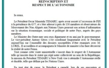 Oscar Temaru occupé à New-York, n'accueillera pas le Ministre des Outre-mer Victorin Lurel