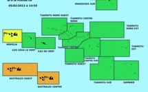 Alertes météo: vigilance orange sur les Australes