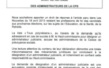 CPS: Les administrateurs répondent