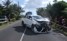 Mataiea: un pick-up percute une voiture, une femme et un nourisson hospitalisés