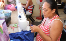 Les mamans du quartier Grand à Tipaerui formées à la couture