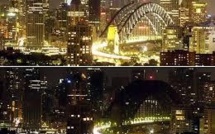 Sydney dans le noir pour le début de l'opération "Une heure pour la planète"