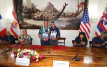 ​Édouard Fritch et Nainoa Thompson, ensemble pour l’océan