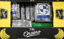 Portugal: 8 tonnes de cocaïne saisies dans des conteneurs de bananes de Colombie