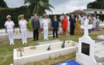 Commémoration de l'ANZAC Day au cimetière de l'Uranie