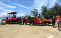 Les pompiers de Moorea en démonstration