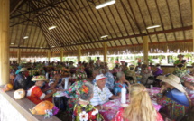 Un tāmā'ara'a pour les matahiapo de Moorea