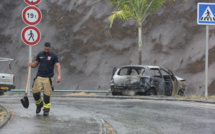 Une voiture prend feu à l'embranchement de Saint-Hilaire