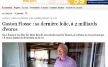 Gaston Flosse dépose une plainte en diffamation contre le journal "Le Point"