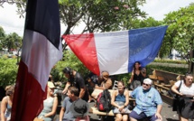 La finale de la Coupe du monde sur écran géant à la présidence