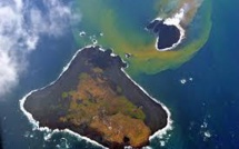 La nouvelle île volcanique émergée en 2013 au sud de Tokyo grossit encore
