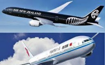 Air New Zealand et Air China dévoilent un projet d'alliance