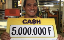 5.000.000 F à CASH pour papy  au magasin Maruia Jr de Papara !