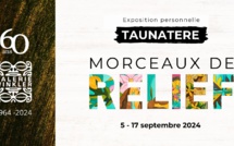 Taunatere et ses “Morceaux de relief” exposés à la galerie Winkler