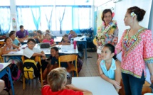 Nicole Sanquer-Fareata visite les écoles de la commune de Arue