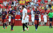Espagne/7e journée: la guigne poursuit le Barça, battu à Séville