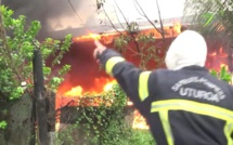 Uturoa : une maison détruite par les flammes quartier Tepua