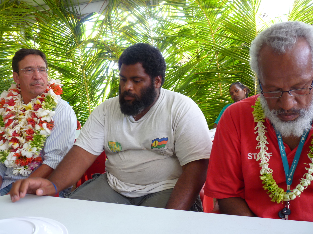 Philippe Gomèz, Dave Djoupa et Maki.JPG